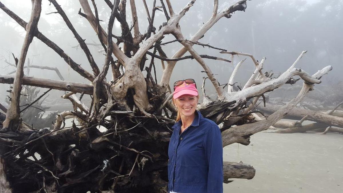 Lisa Lambe at Hunting Island State Park.