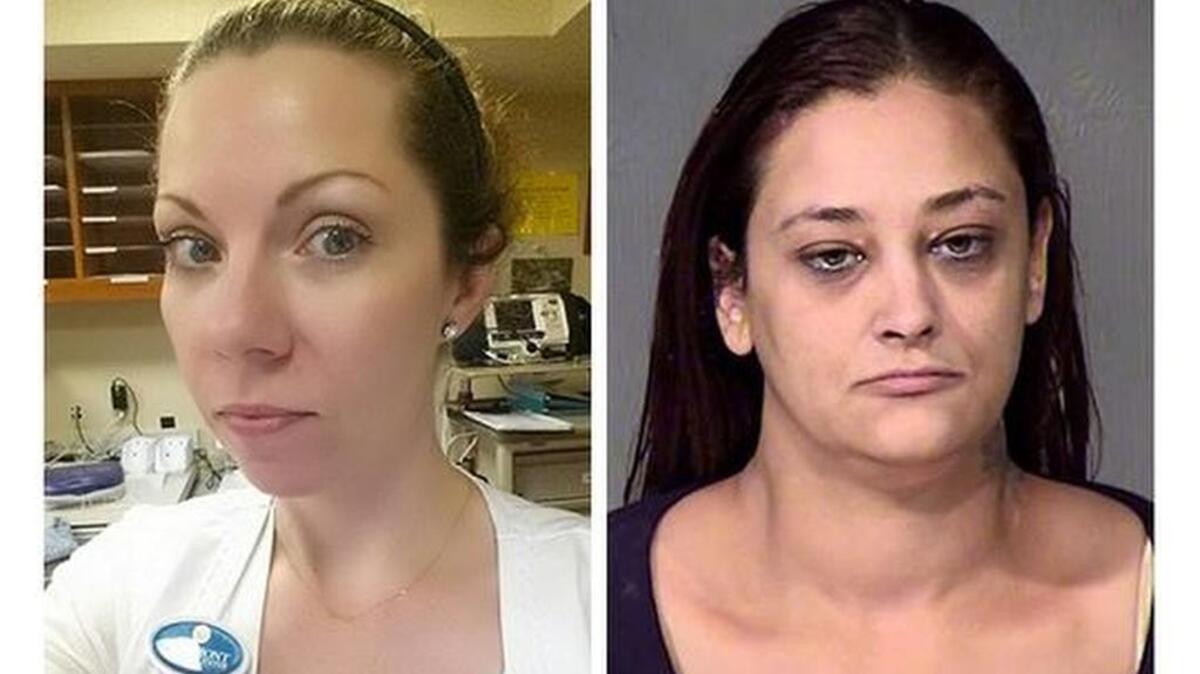 This composite photo shows Kendra Dawn Speed, left, and the fugitive she was confused with, Kendra Michelle Speed, right. (Photo: Provided photos, edited by Desert Sun staff)