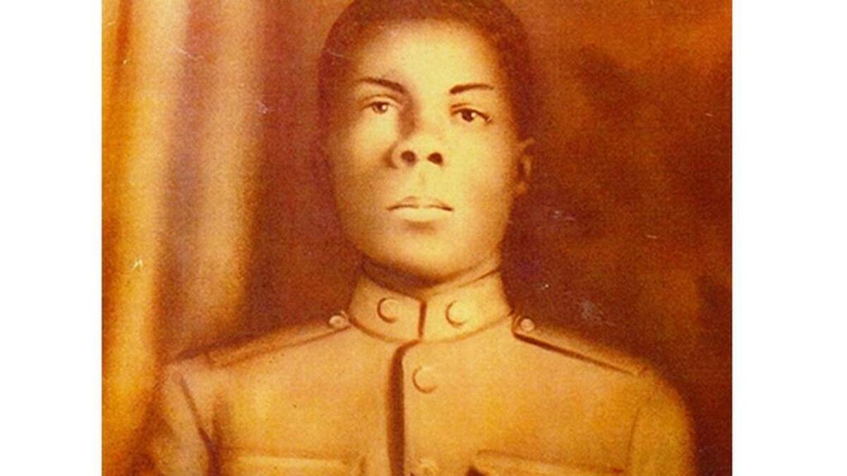 Pictured is author Sonya Hodges-Grantham’s grandfather, Sancho Thompson, who served in the heroic 371st Infantry Regiment, an African-American unit that served in World War I.