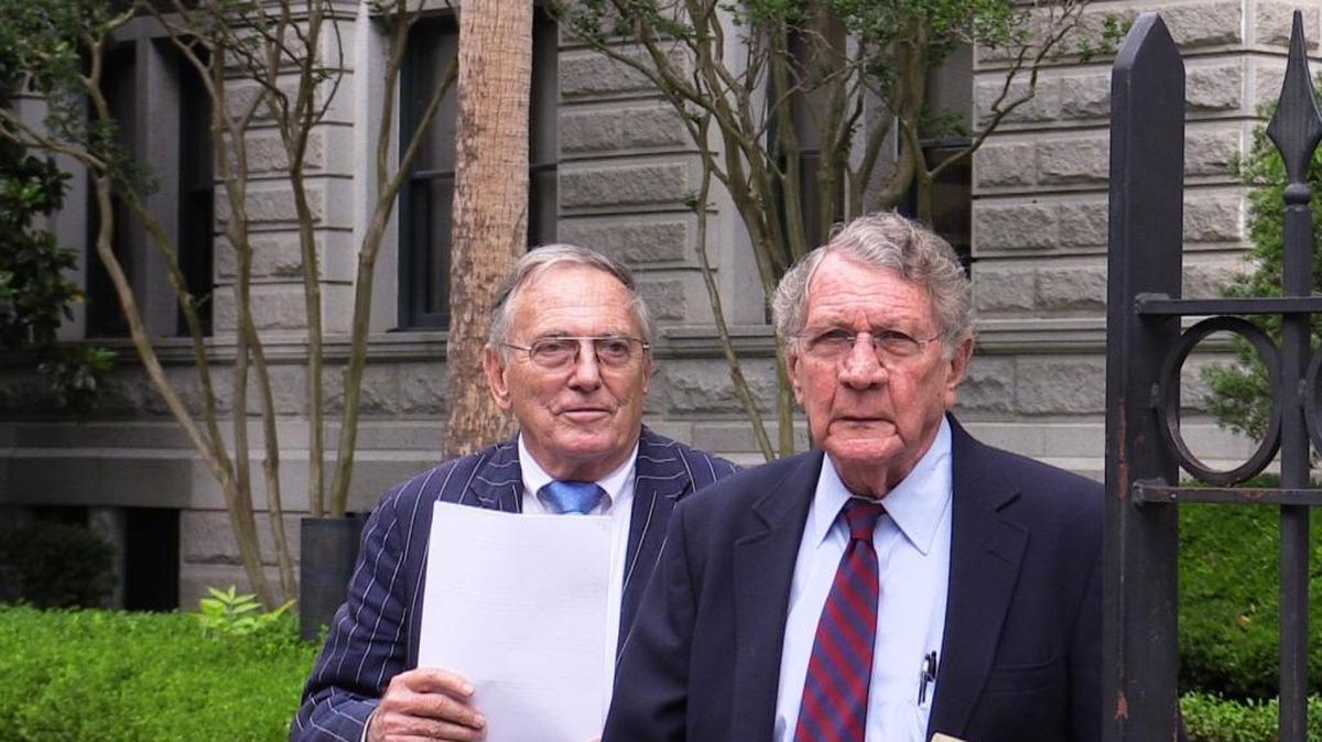 Don Christy, left, leaves US District Court in Charleston on May 31, 2016, with his attorney, Mike Macloskie, after pleading guilty to one count of wire fraud. Christy allegedly defrauded customers of his now-shuttered company, Property Administrators Inc., on Hilton Head Island. He posted a $100,000 personal recognizance bond and is expected to be sentenced within a few months. He faces a maximum of 20 years in prison under federal sentencing guidelines.
