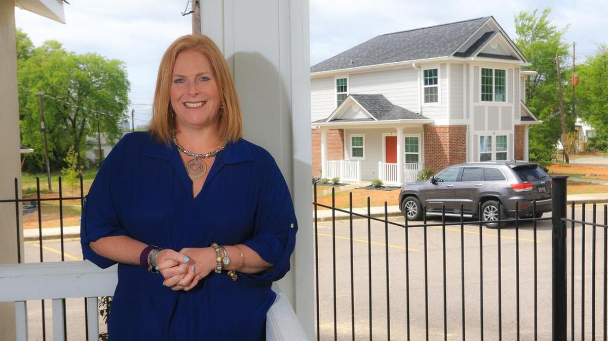 Lila Anna Sauls runs the St. Lawrence Place transitional housing shelter, which has been a temporary home for several flood survivors.