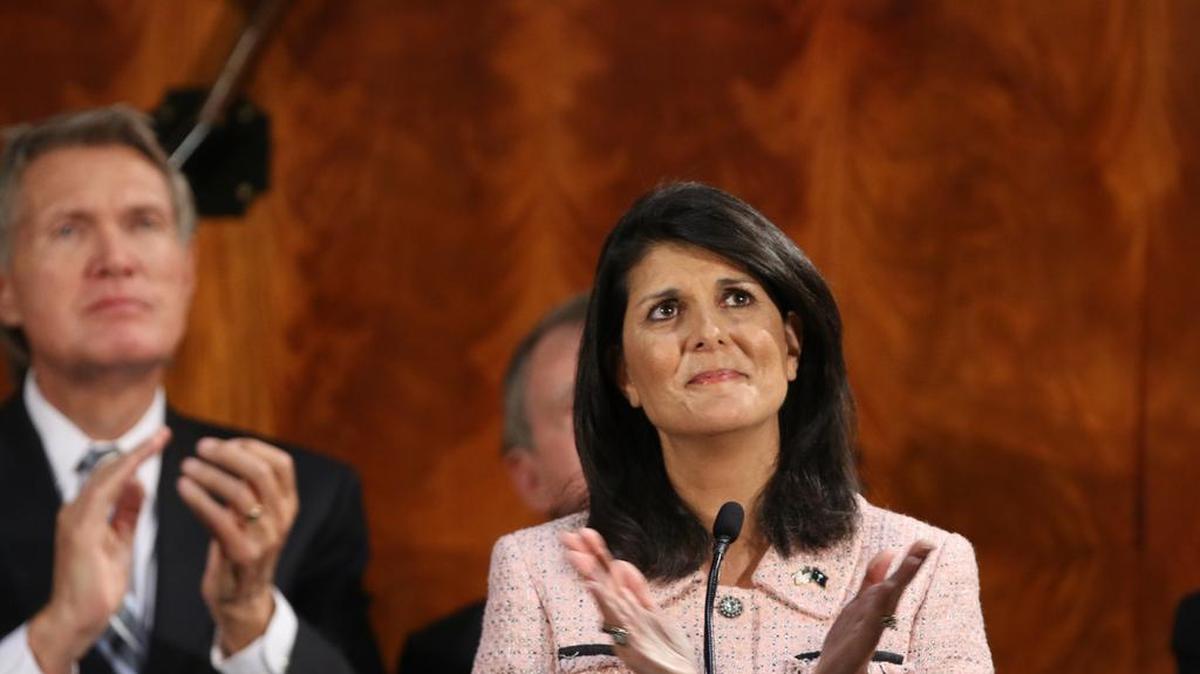 Gov. Nikki Haley delivers her sixth State of the State address to members of the South Carolina legislative body Jan. 20.