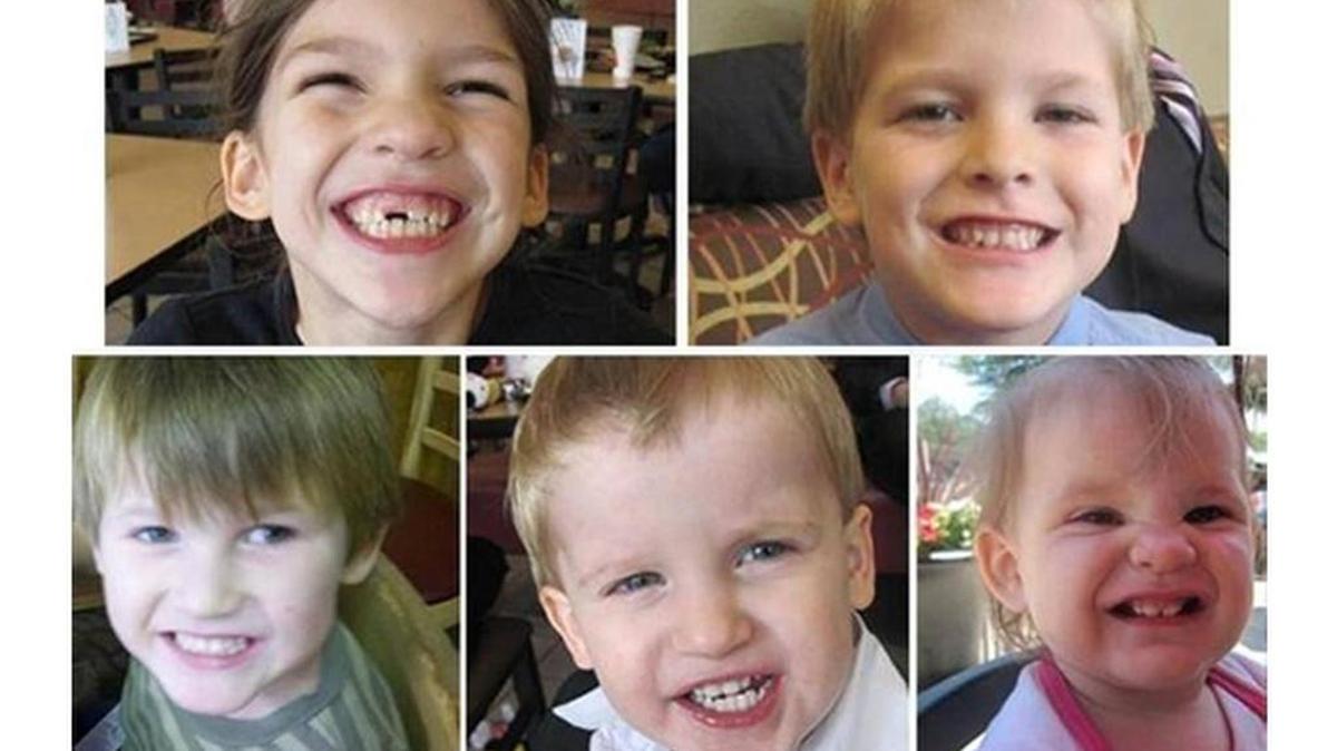 The five Jones children – Merah, 8, Elias, 7, Nahtahn, 6, Gabriel, 2, and Elaine, 1 – who authorities say were killed Aug. 28, 2014, in their Red Bank mobile home.