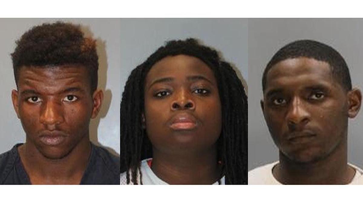 (From left) Jaylen Burton, Westley Bell, Benjamin Hampton