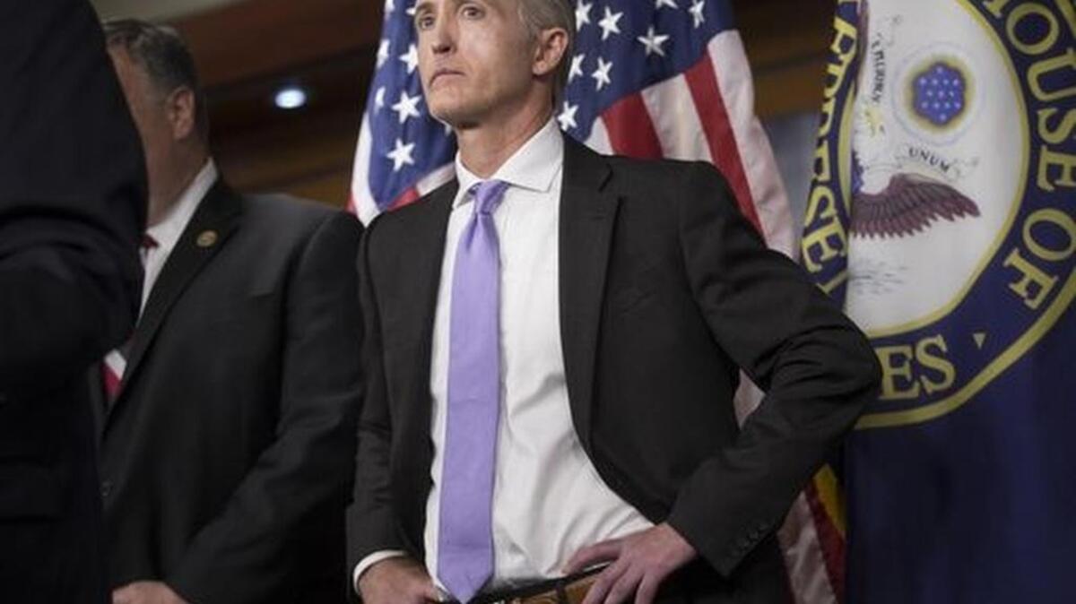 FILE PHOTO: US Representative Trey Gowdy (R-SC) on Capitol Hill