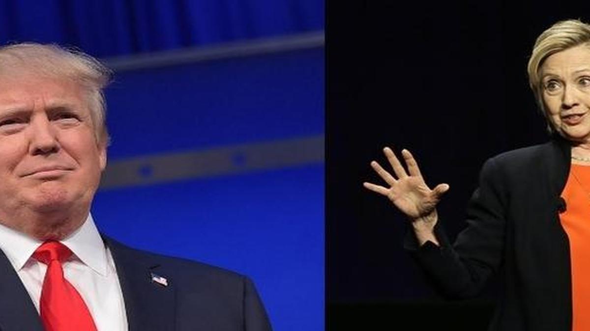 Donald Trump (left) and Hillary Clinton
