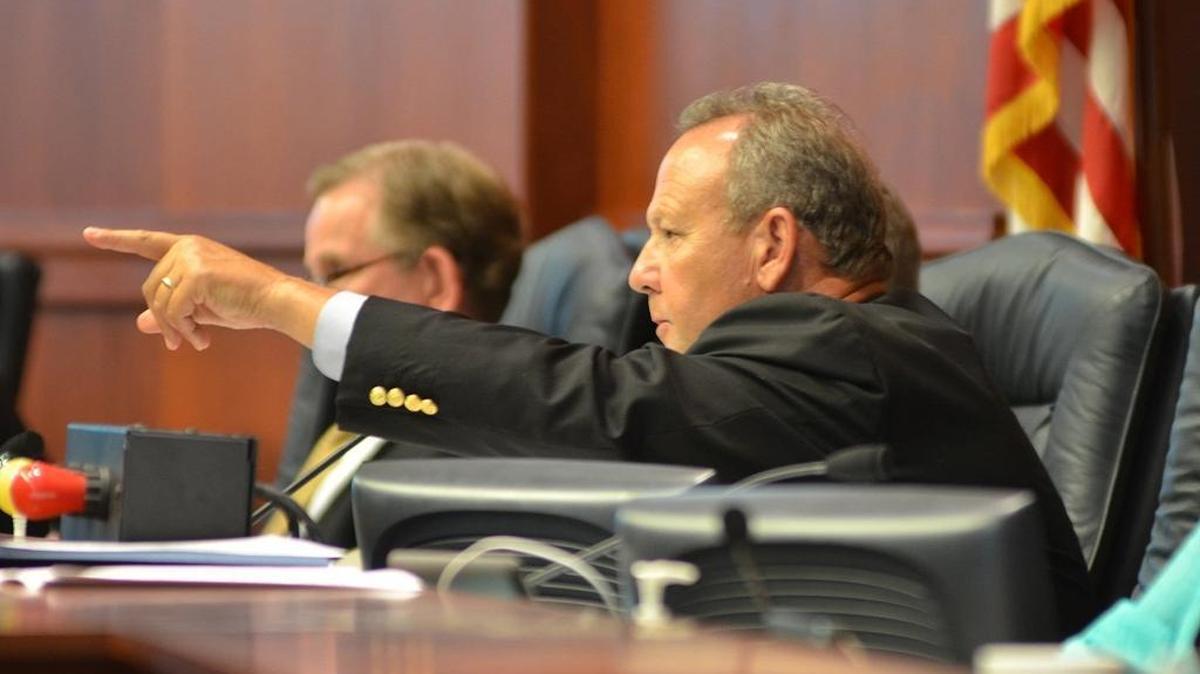 
FILE: Horry County Council Chairman Mark Lazarus recognizes a speaker during a session of public comments during a Horry County Council meeting. 

