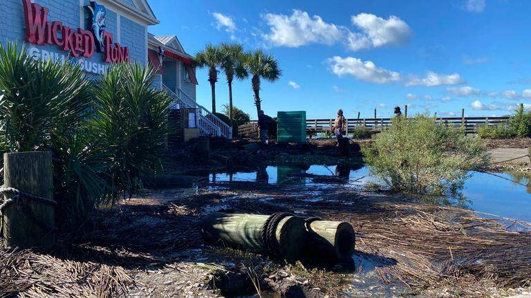 ‘The inlet is resilient.’ Locals react to damage morning after Hurricane Ian