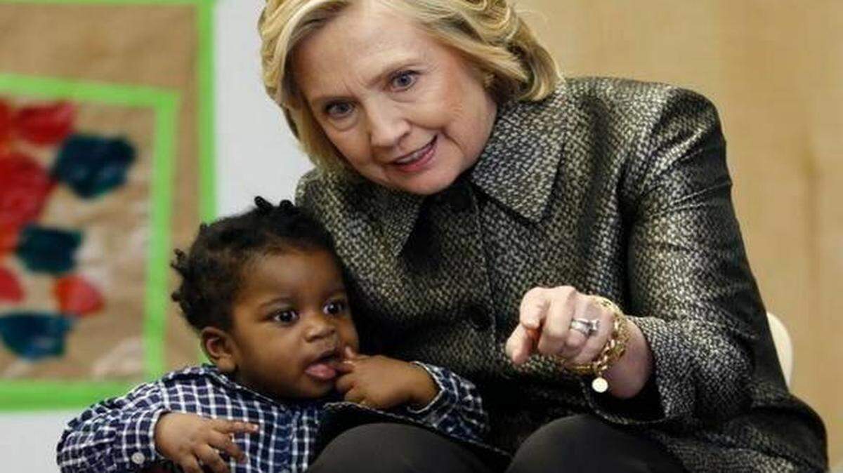 
Hillary Rodham Clinton talks to a youngster during a visit to an early childhood development center in Brooklyn, N.Y. on April 1, 2015. Clinton is expected to launch her long-anticipated campaign for the White House this month, making another attempt to become the first female president in the nation’s history.
AP
