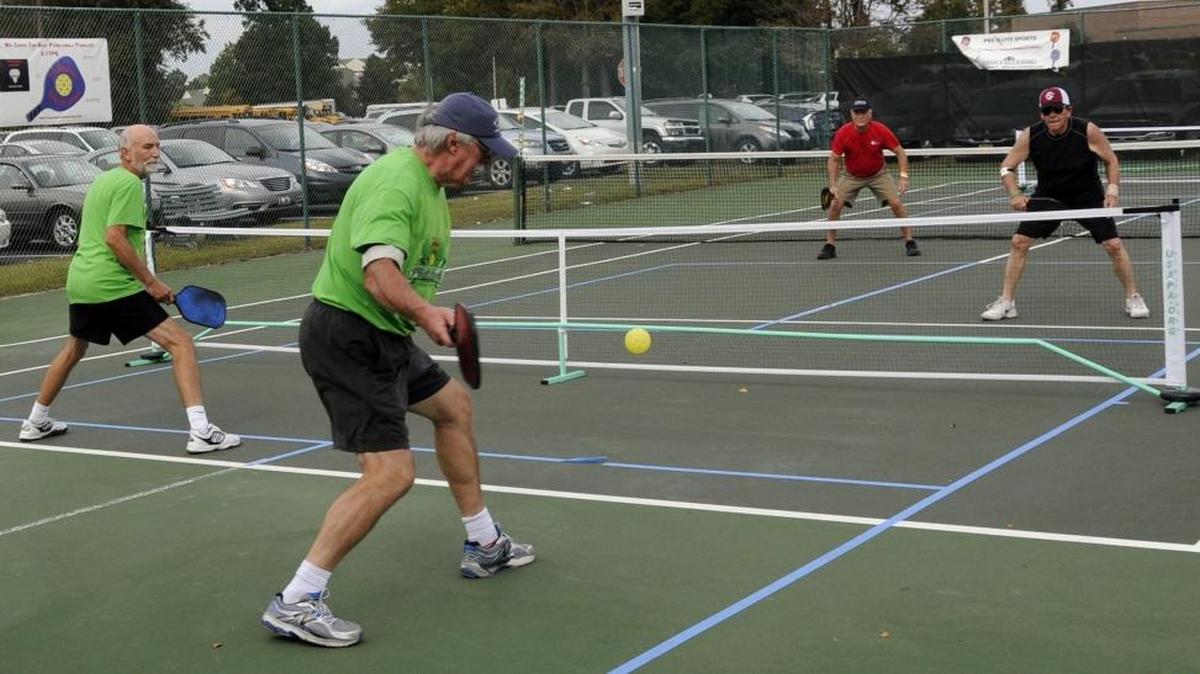 Folks play pickleball in Myrtle Beach in 2013.