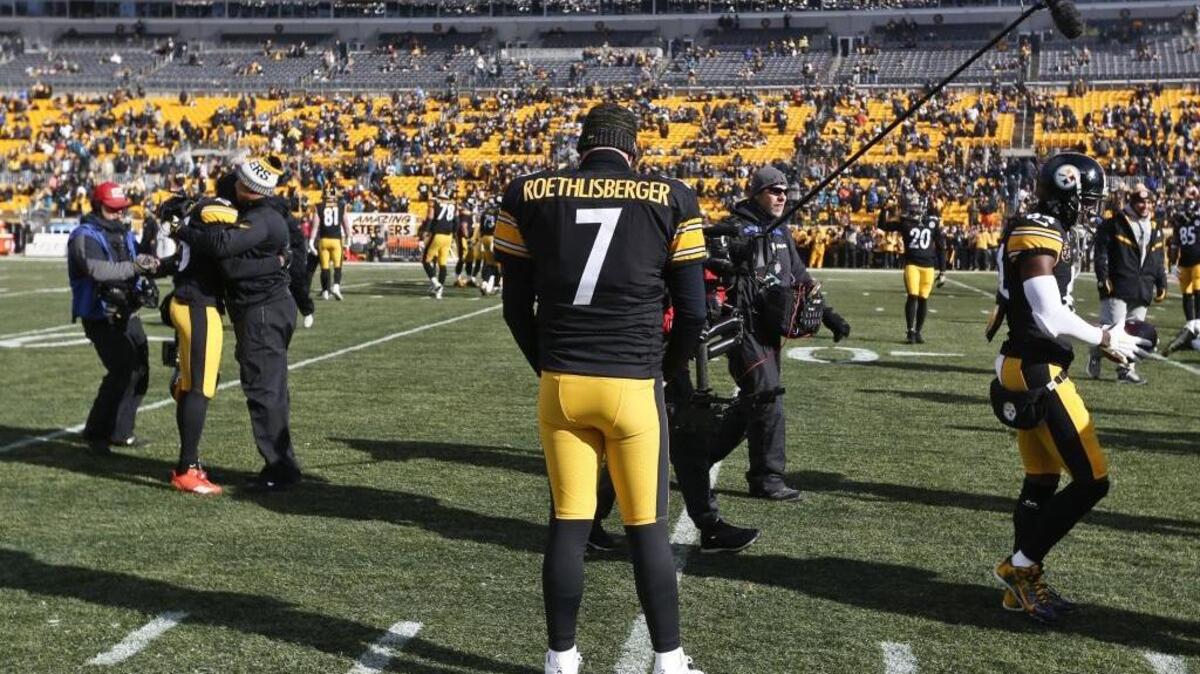 Pittsburgh Steelers quarterback Ben Roethlisberger (7) is on the field at Heinz Field before a game last season against Jacksonville.