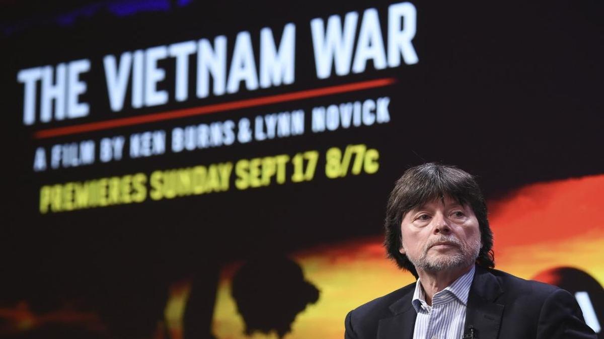 Ken Burns participates in the "The Vietnam War" panel during the PBS portion of the 2017 Summer TCA's at the Beverly Hilton Hotel on July 30.