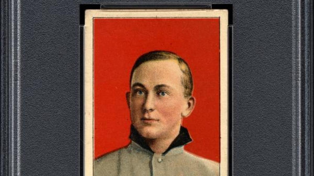 This undated photo provided by Professional Sports Authenticator shows one of seven Ty Cobb baseball cards, a baseball-card find of a lifetime, that were found crumpled paper bag in a dilapidated house. Card experts in Southern California say they have verified the legitimacy, and seven-figure value, of the seven identical Ty Cobb cards from the printing period of 1909 to 1911. Before the recent find there were only about 15 known to still exist.
