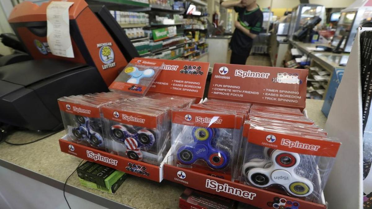 Fidget spinner toys have become the new craze among children.