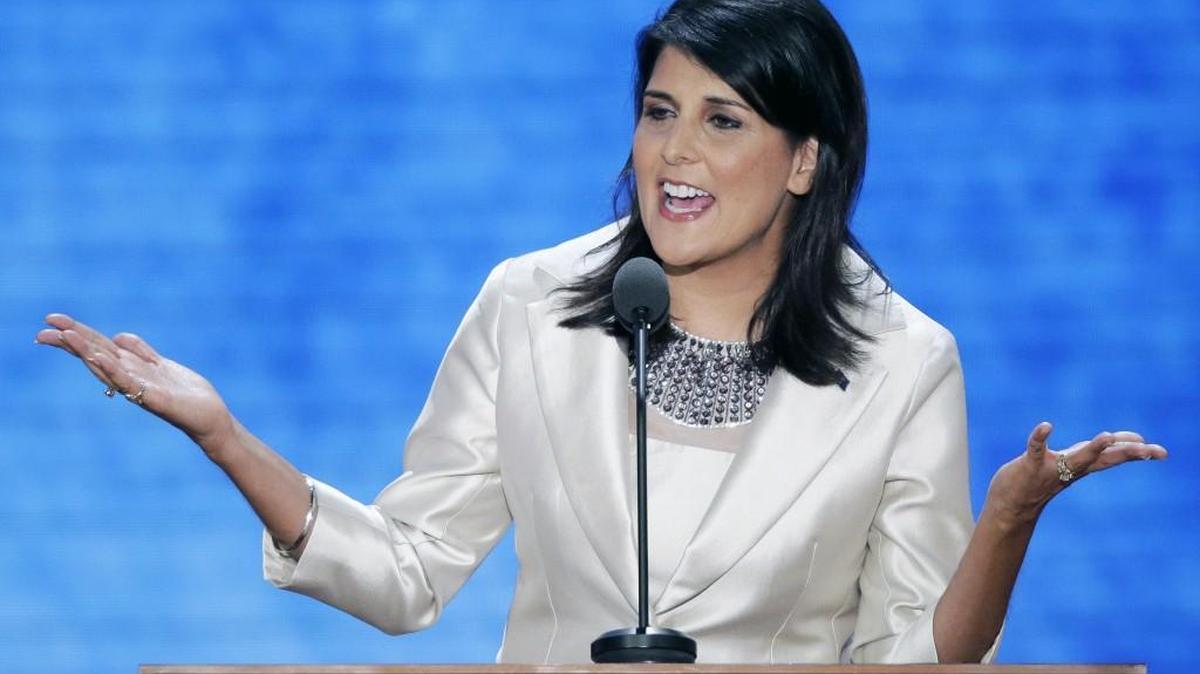 After South Carolina Gov. Nikki Haley publicly called for Republican presidential candidate Donald Trump to release his tax returns, Trump tweeted “The people of South Carolina are embarrassed by Nikki Haley” on March 1. Haley, pictured at the Republican National Convention on Aug. 28, 2012, responded by tweeting to Trump, “Bless your heart.”