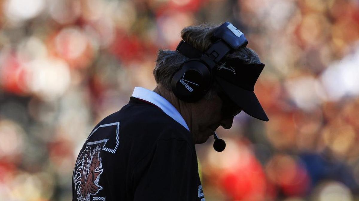 
South Carolina head coach Steve Spurrier
