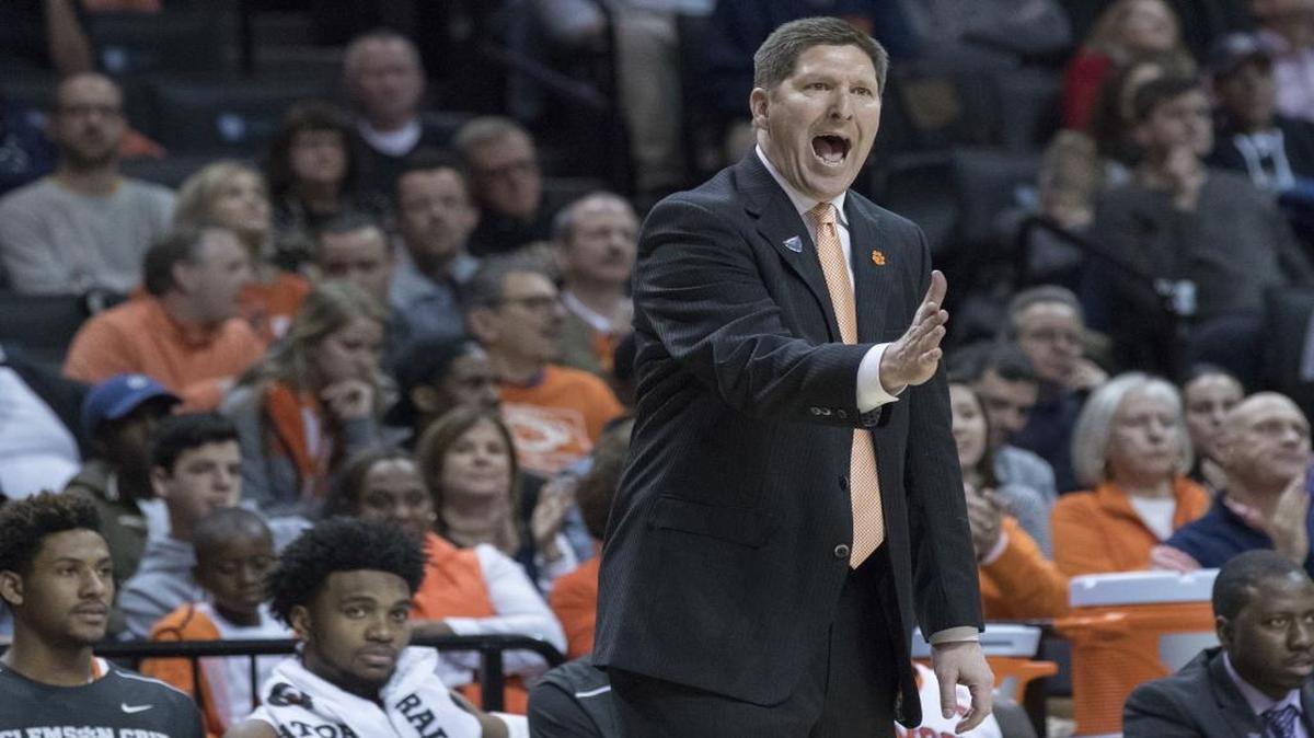Clemson head coach Brad Brownell.