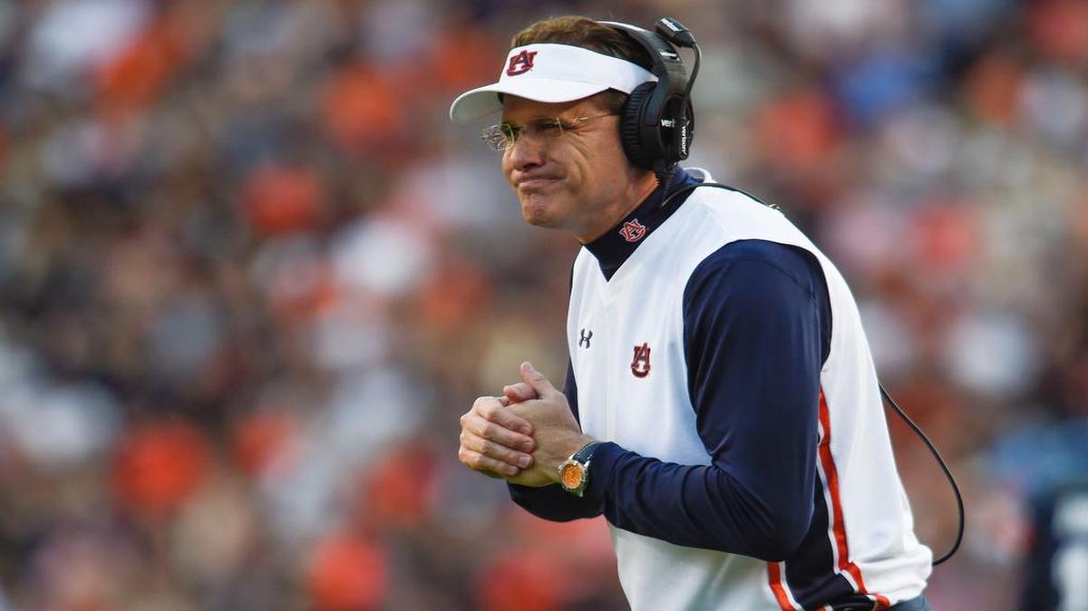 Auburn Tigers head coach Gus Malzahn
