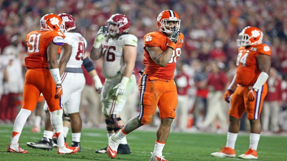 Clemson defensive end Kevin Dodd (98) is one of several Tigers expected to hear their name called during the NFL Draft.