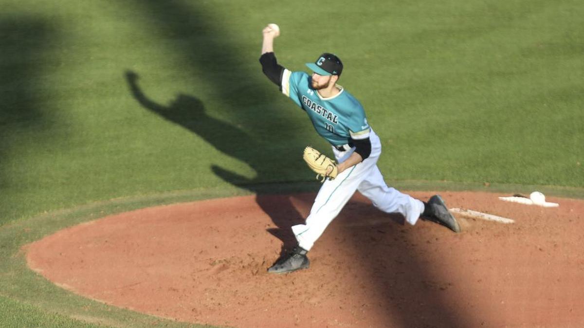 Coastal Carolina has lost a few pitchers to injury this season, though Jason Bilous (pictured) has been one of the more consistent performers on the mound, going 7-2 with a 3.08 ERA with 94 strikeouts in 76 innings pitched.