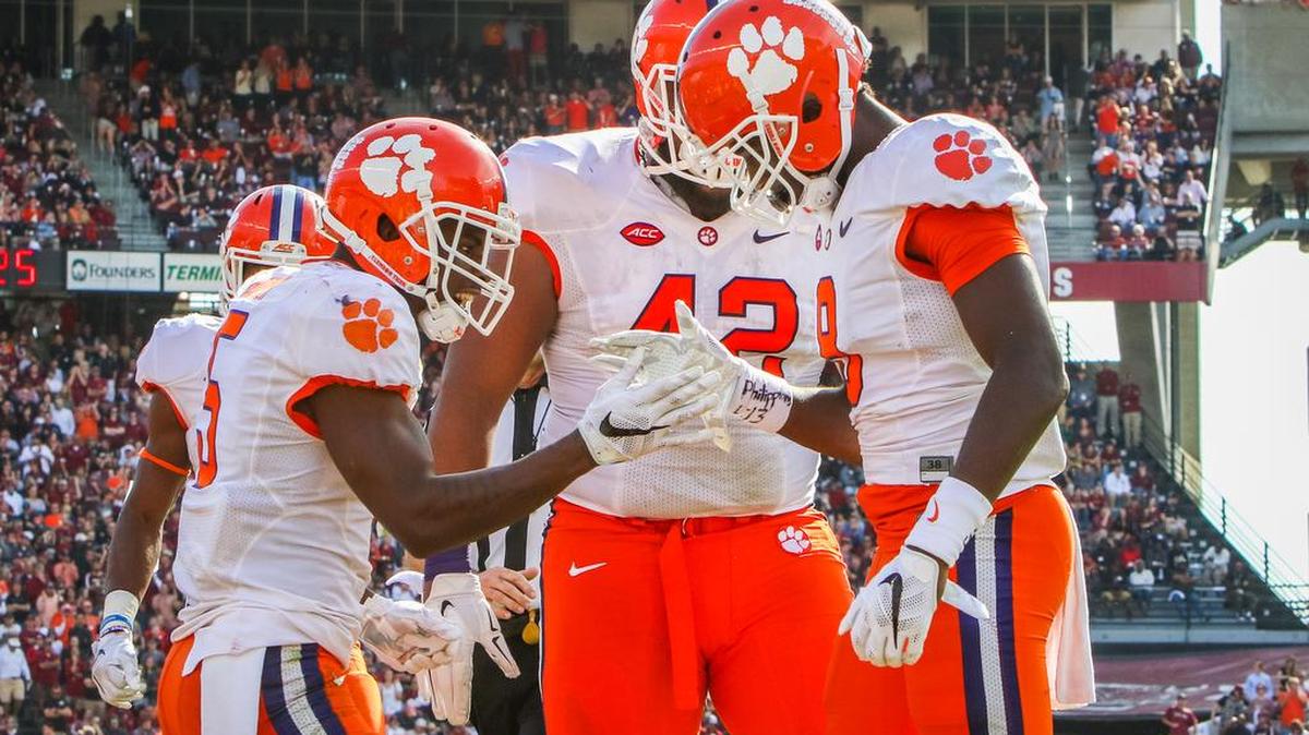 No. 1 Clemson plays North Carolina at 8 p.m. on Saturday in Charlotte.