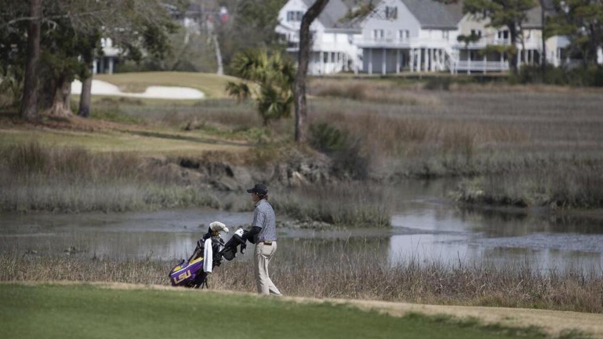 Phillip Barbaree of LSU makes his way down the 11th fairway at The Dunes Golf and Beach Club in Myrtle Beach during the final round of the 2018 General Hackler Championship. The Dunes Club has been named among the best classic courses and public courses in the nation by Golfweek.