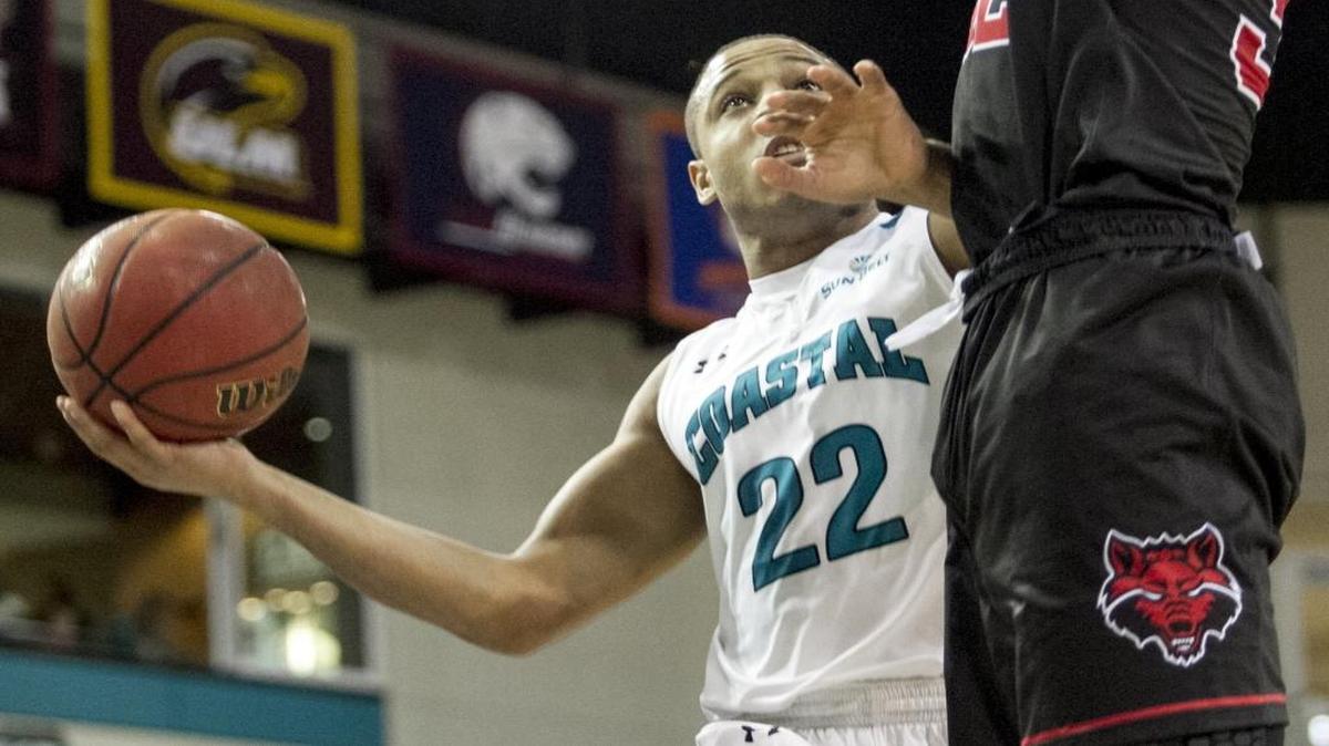 Coastal Carolina’s Elijah Wilson had 15 points against Georgia Southern on Monday night.