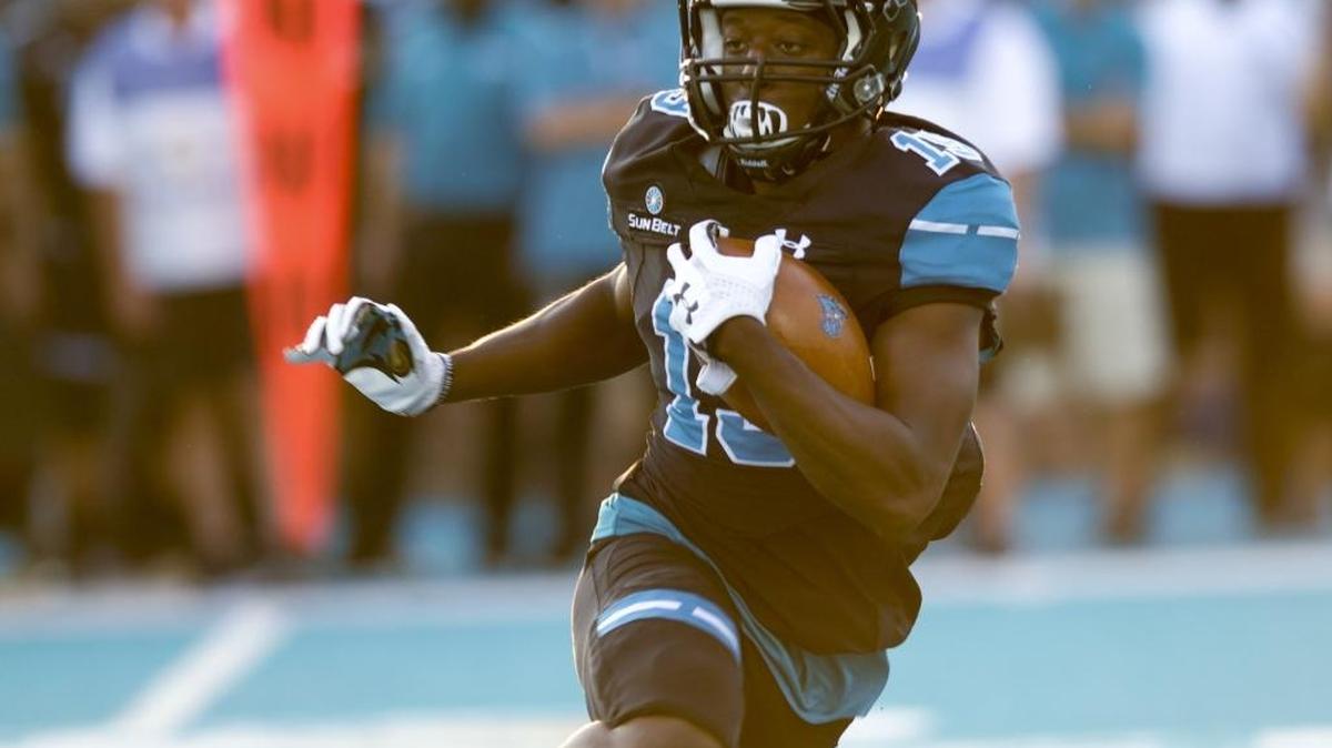 Coastal Carolina sophomore wide receiver Ky’Jon Tyler had a career high 141 yards receiving Saturday against Appalachian State at Kidd Brewer Stadium in Boone, N.C.