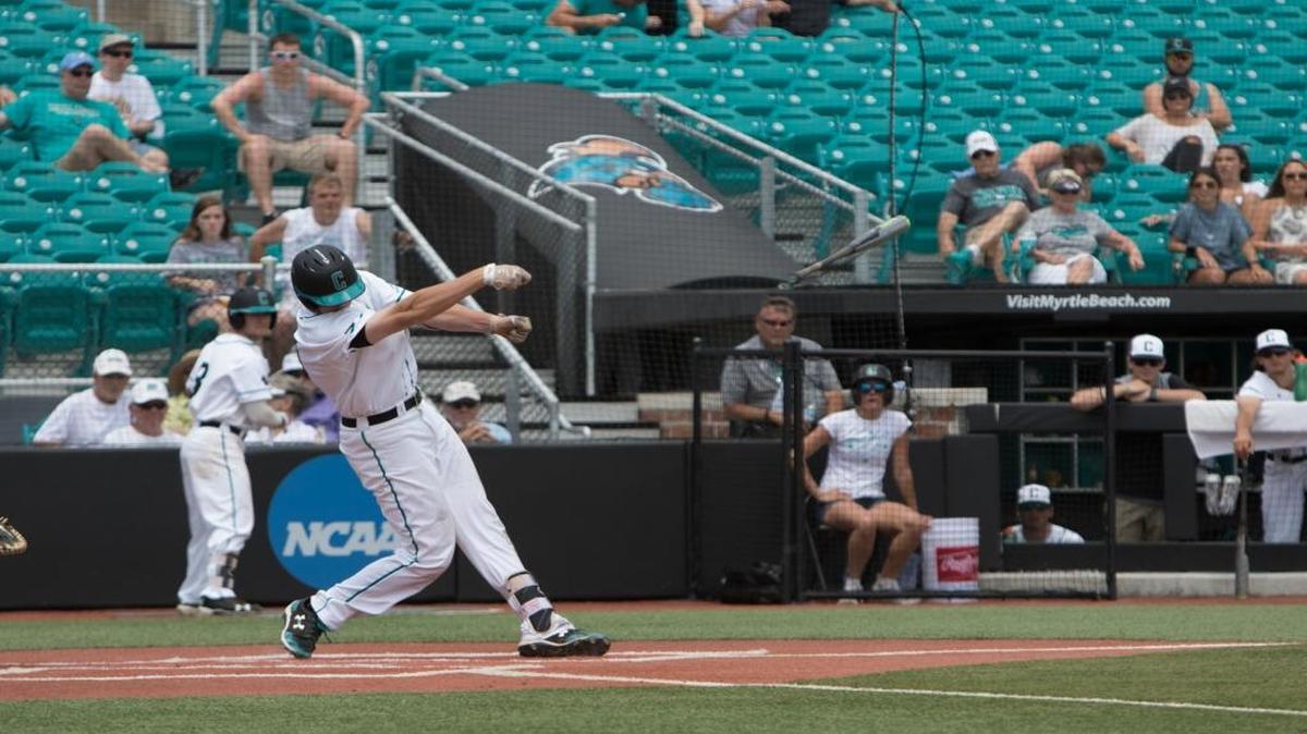 Coastal Carolina’s Kevin Woodall Jr. hit his 17th home run of the season Saturday.
