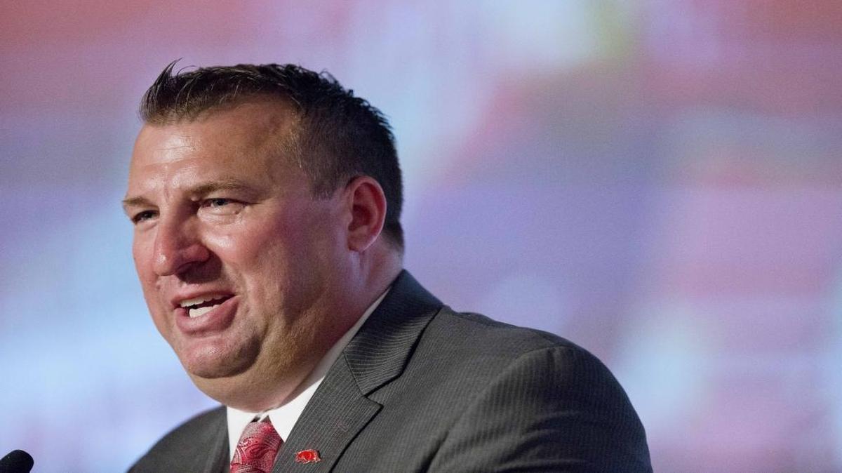 Arkansas coach Bret Bielema