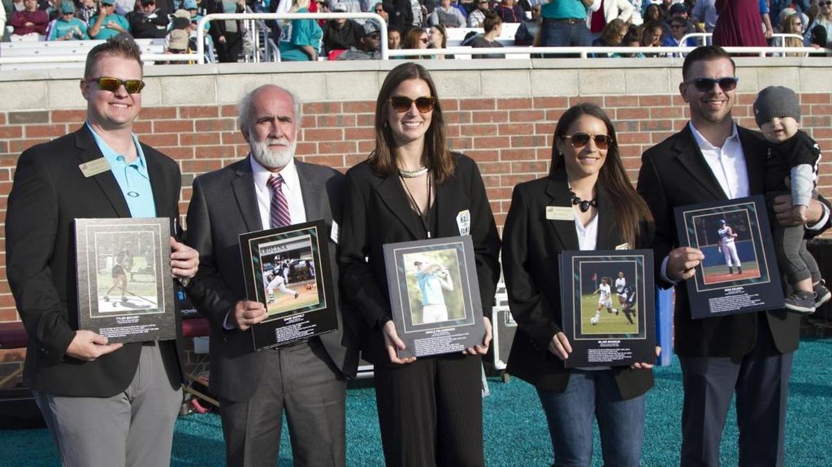 Coastal Carolina honors new members to its Hall of Fame on Saturday during halftime of the football team’s game against Bryant.