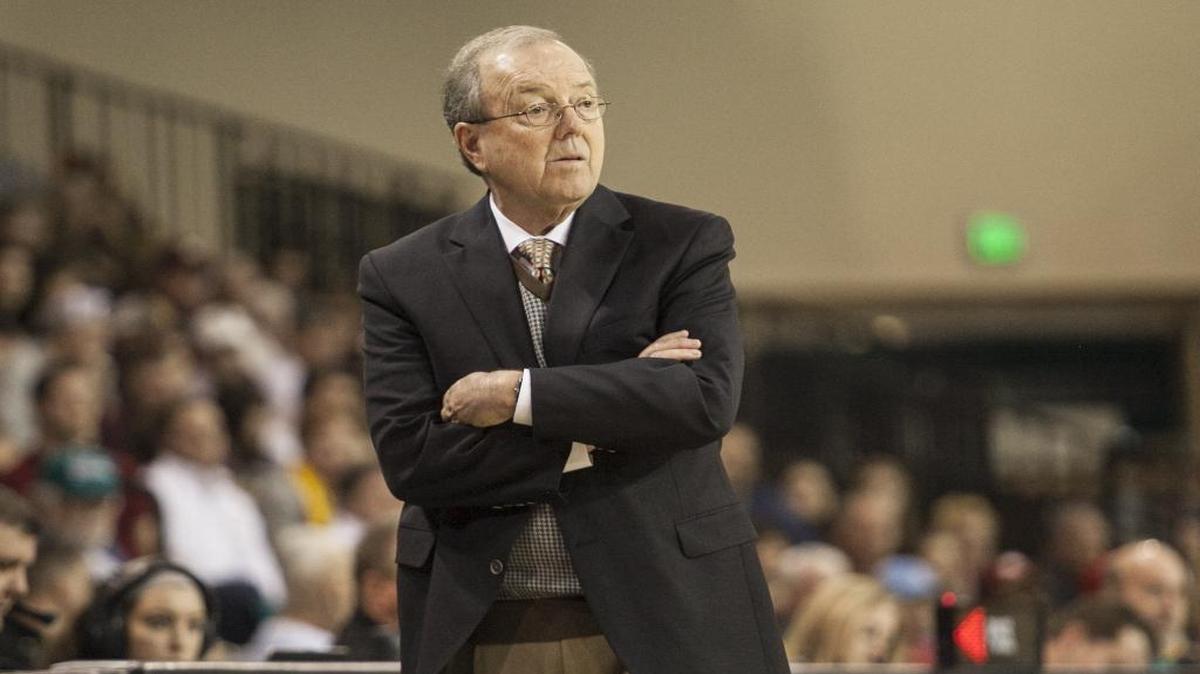 Coastal Carolina coach Cliff Ellis looks on as his team takes on Winthrop on Saturday.