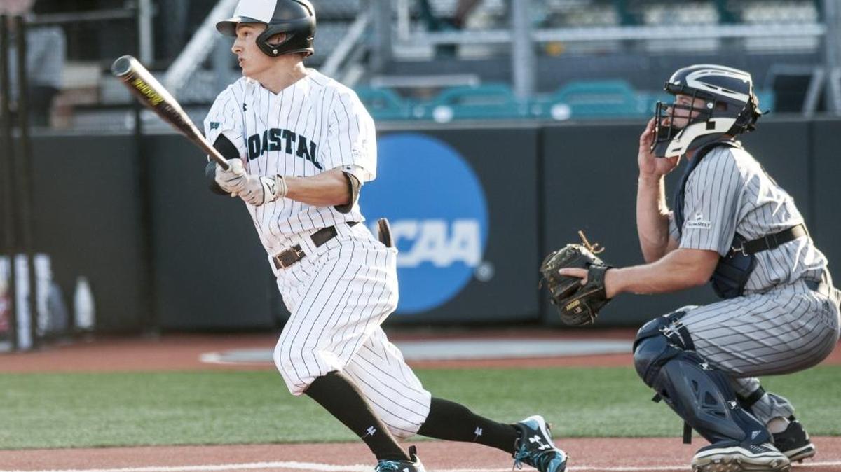 Coastal Carolina’s Billy Cooke had two hits and score two runs Sunday.