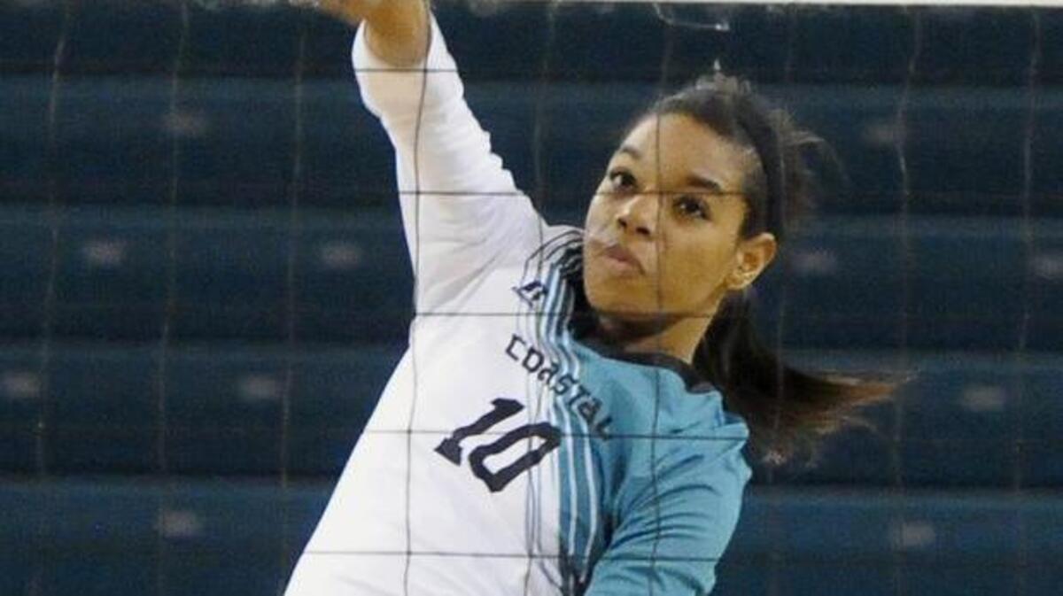 Coastal Carolina has been picked to defend its Sun Belt Conference indoor volleyball title in a poll of league coaches and senior Leah Hardeman (pictured) is expected to earn conference Player of the Year honors again.