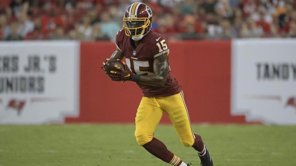 Former Coastal Carolina receiver Matt Hazel, pictured in a preseason game with the Washington Redskins, has been signed by the Cleveland Browns.
