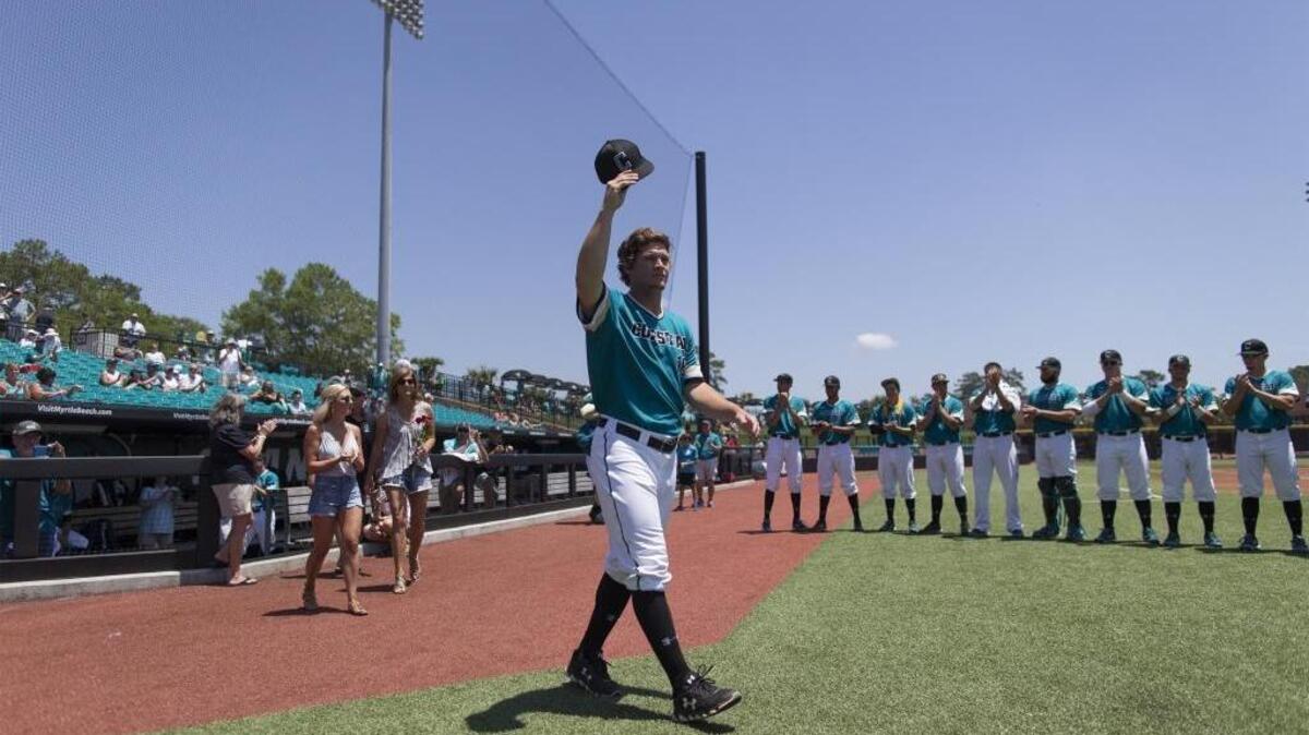 Senior pitcher Alex Cunningham (pictured at CCU’s final regular season game Saturday) and his Coastal Carolina teammates enter the Sun Belt Conference Baseball Championship on a hot streak.