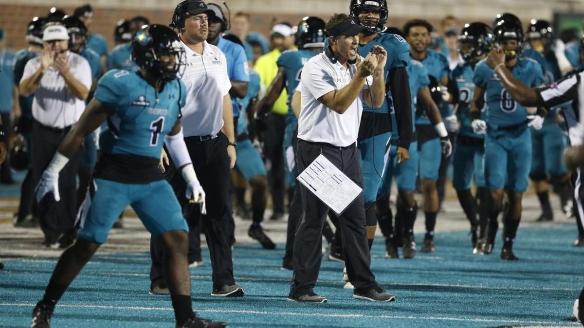 The Coastal Carolina football team travels to face Arkansas of the Southeastern Conference on Saturday.