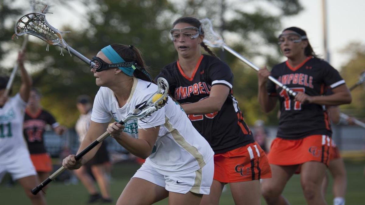 Coastal Carolina attacker Keri White (13) looks to score during the second half against   Campbell on Tuesday night.
