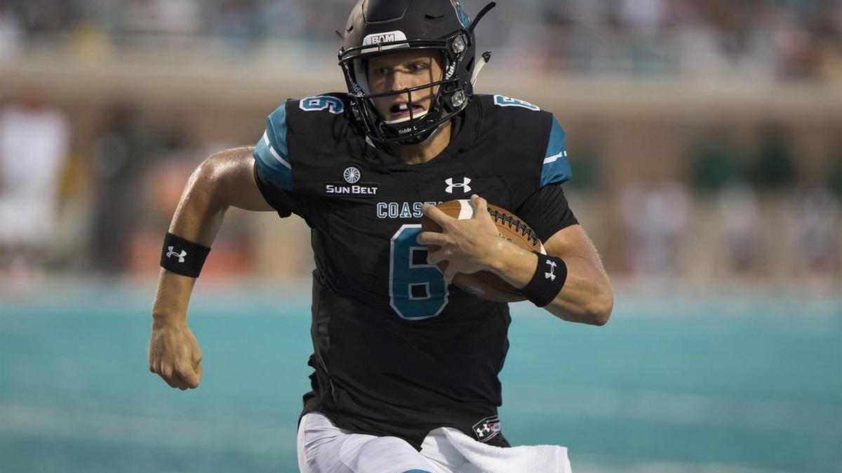 Quarterback Josh Stilley was one of four Coastal Carolina athletes to graduate in December with honors. Stilley earned a degree in finance with magna cum laude honors.