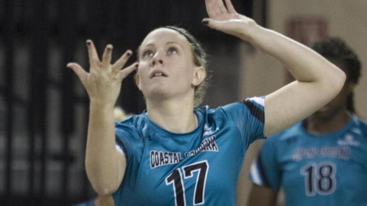 Coastal Carolina senior Kate Federico and her teammates will travel to Omaha, Neb., to face Creighton on Friday in the first round of the NCAA Women’s Volleyball Tournament.