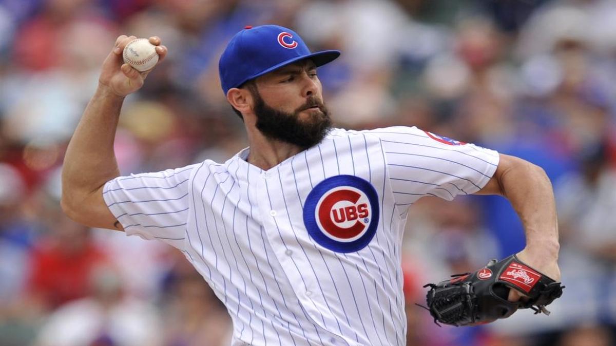 Chicago Cubs starter Jake Arrieta delivers a pitch during last Wednesday’s game.