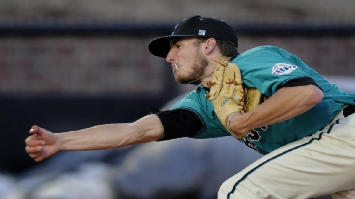 Coastal Carolina pitcher Andrew Beckwith retired all 10 batters faced Wednesday night en route to earning a save for the Chanticleers in a win over UNC Wilmington.