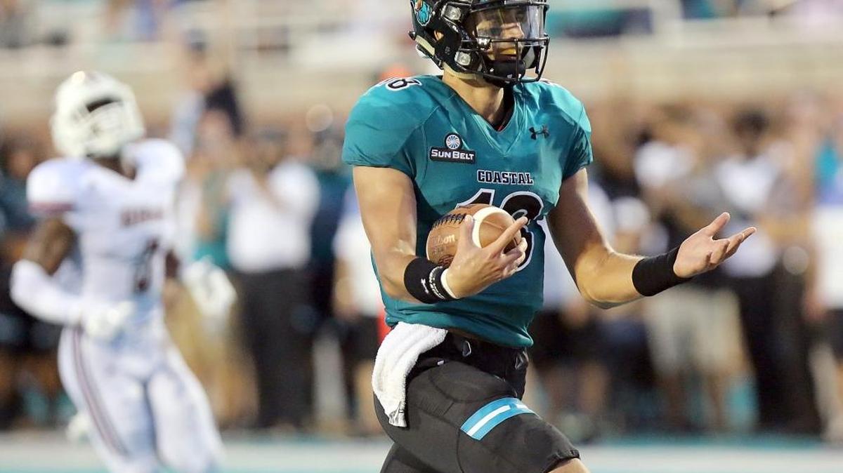 Former Coastal Carolina quarterback Dalton Demos will leave on Feb. 7 to play football for the Albershausen Crusaders of German Football League 2.