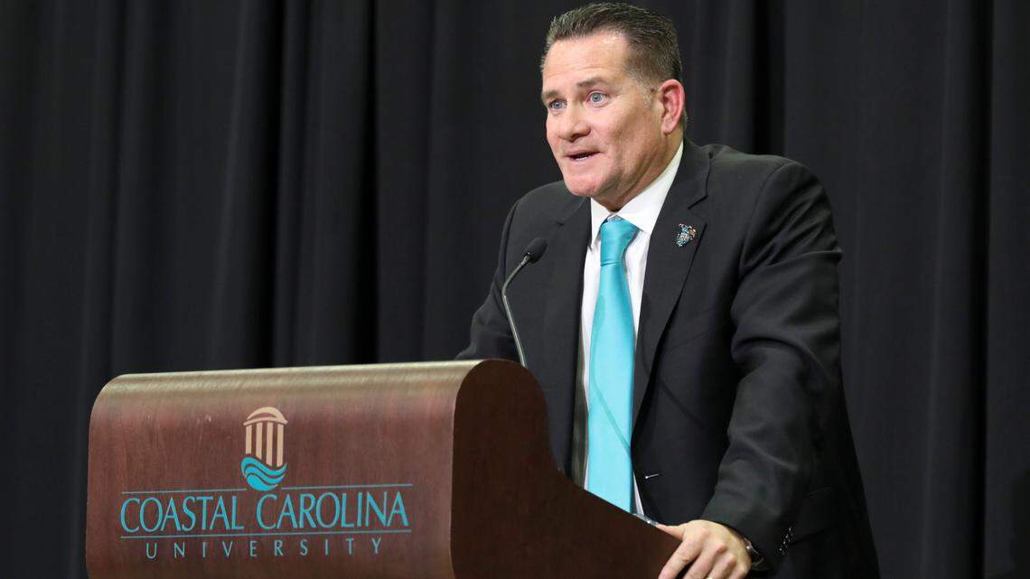 ‘I waited for this one:’ Coastal Carolina University introduces Tim Beck as new football coach