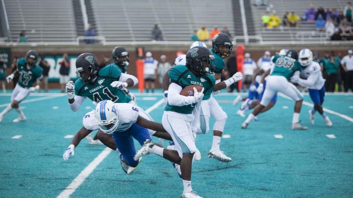 With injuries to key members of the Coastal Carolina receiving corps, special teams dynamo Devin Brown may get a chance to showcase his skills Saturday night against Charleston Southern.