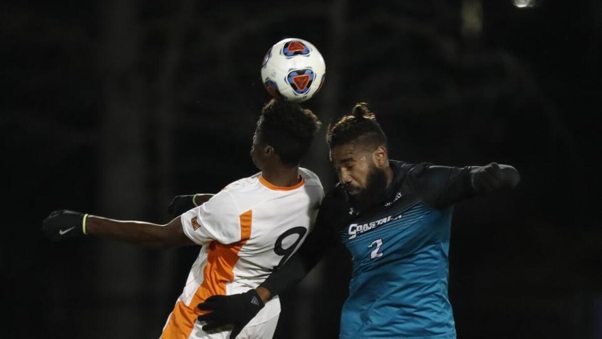 Coastal Carolina defender Kervin Kenton Fadel (2) during in a win in the first round of the 2017 NCAA tournament against Mercer.