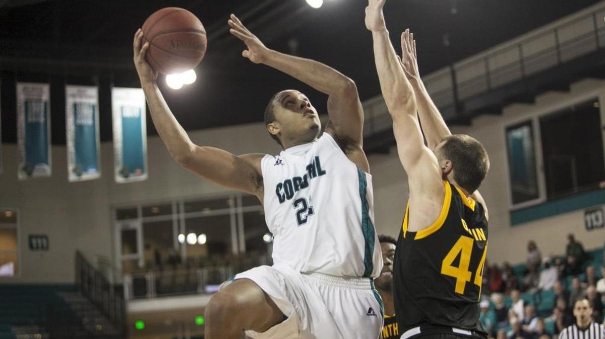 Elijah Wilson leads Coastal Carolina in scoring with almost 14 points per game. The Chants head to Farmville, Va., to take on Big South foe Longwood on Saturday.