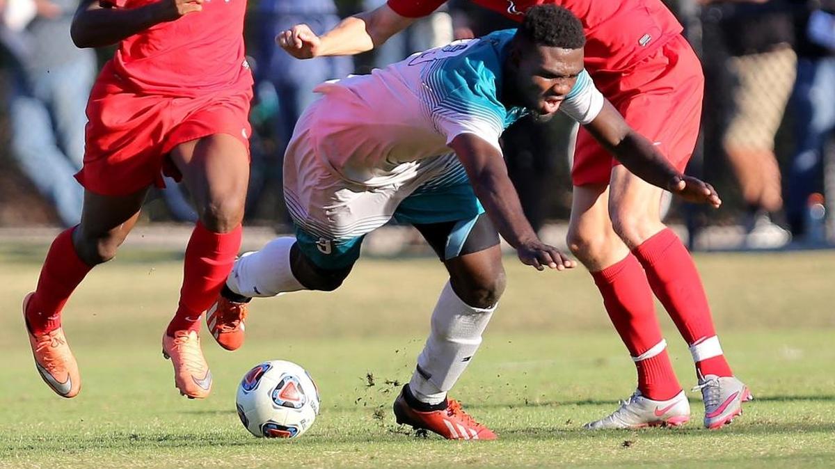Frantzdy Pierrot scored Coastal Carolina’s lone goal Friday.