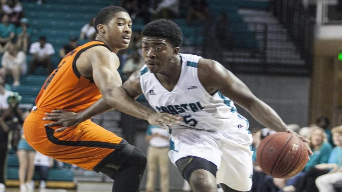 Guard Jaylen Shaw, who was named to the 2016-17 All-Sun Belt Conference Third Team, and Coastal Carolina will open the conference tournament against South Alabama on Wednesday in New Orleans.