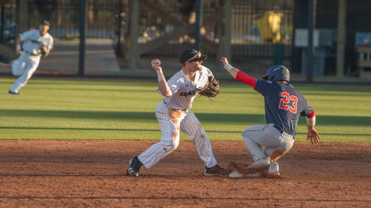 Coastal Carolina’s Wood Myers drove in a run during Sunday’s game against James Madison.